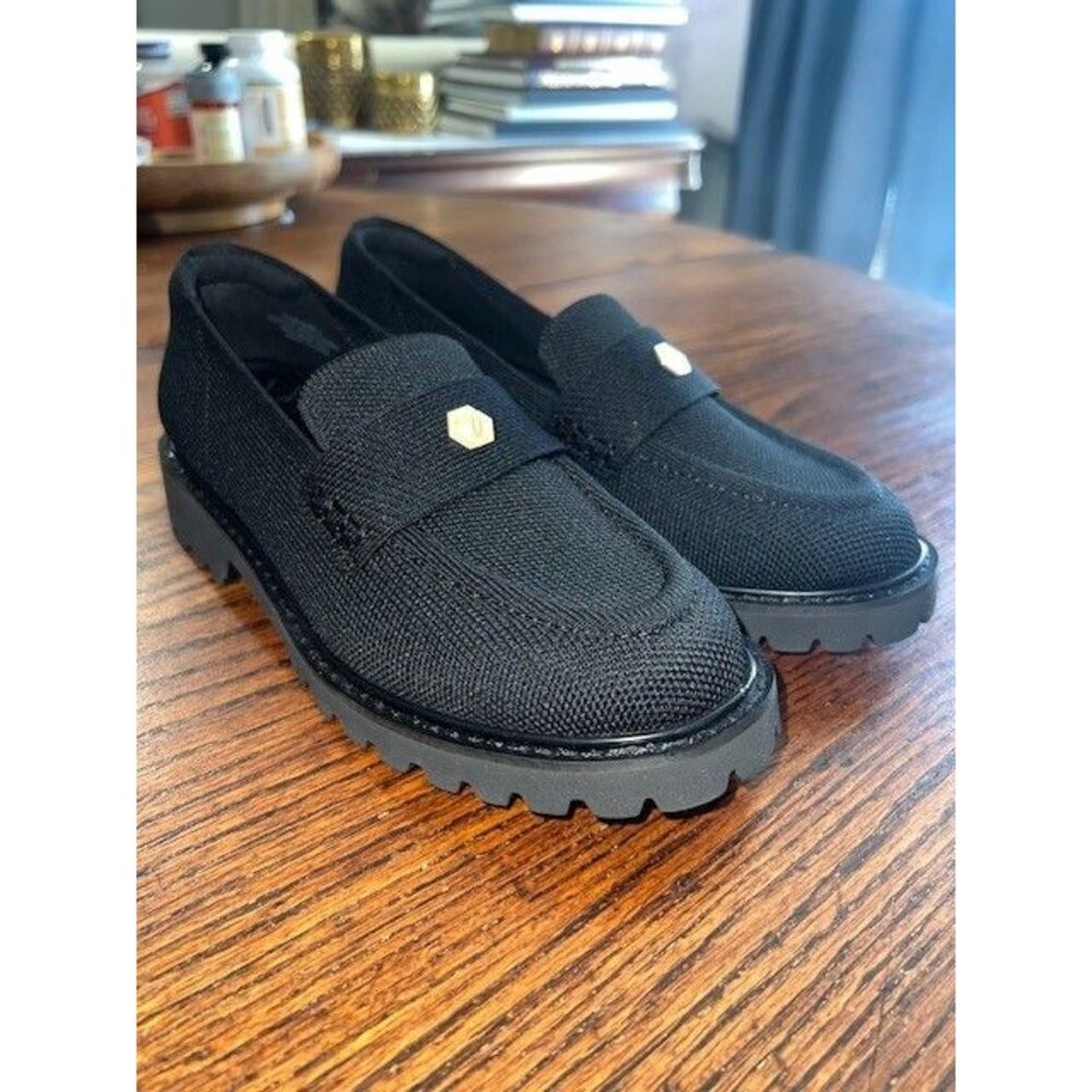 VIVAIA Francesca Women's Round-Toe Platform Chunky Heel Loafers, Black, Size 5.5 - Picture 2 of 11